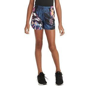 Girls adidas 3 Stripes Pull-On Mid Rise Running Short Size‎ Small (7/8)